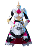 Genshin Impact Noelle Cosplay Costume une pièce robe gants ceinture Pauldron 4 pièces ensemble Mihoyo jeu Cosplay Costume ensemble complet