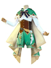 Genshin Impact Venti Cosplay Costume Satin tissu lait soie Costume ensemble jeu Cosplay Costume
