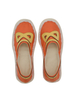 Genshin Impact Yaoyao Cosplay chaussures Orange talon plat Polyester Mihoyo jeu Cosplay chaussures