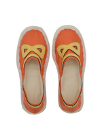 Genshin Impact Yaoyao Cosplay chaussures Orange talon plat Polyester Mihoyo jeu Cosplay chaussures