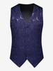 Gilet De Costume Coupe Cintré Grande Taille Homme Mariage Sans Manches Boutons