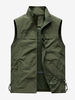 Gilet de pêche classique dextérieur pour hommes imperméable respirant multi-poches gilet décontracté