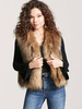 Gilet Manteaux En Fausse Fourrure Café Marron Sans Manches Veste Hiver