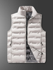 Gilet rembourré sans manches à col montant pour homme