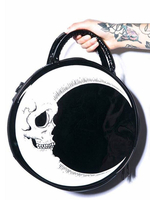Gothic Lolita Bag Sac à bandoulière en cuir Synthétique avec crâne noir