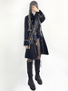 Gothic Lolita Coats Noir Infanta Trench Coats Lace Two Tone Pardessus Lolita Outwears Déguisements Halloween