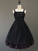 Gothic Lolita Robe en dentelle JSK bouton Up Lolita Jumper Jupe Déguisements Halloween