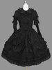 Gothic Lolita Robe manches longues Casual Cotton Blend Robe Lolita Déguisements Halloween