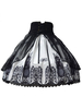 Gothic Lolita Robe Vintage Lace Up église imprimé Milanoo Gothique Lolita jupe avec jupe en mousseline de soie Déguisements Halloween