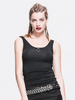 Gothic Vest Déguisements Halloween Costume Femmes Black Lace Up Punk Top