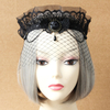 Gothique Lolita Bijoux Dentelle Bijou Métallique Chaîne Noir Lolita Coiffe Déguisements Halloween