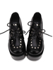 Gothique Lolita Chaussures Rivet Lace Up Plate-forme Synthétique Noir Lolita Chaussures Déguisements Halloween