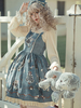 Gothique Lolita JSK Robe Infanta Sans manches Lolita Robe Chasuble Jupes Déguisements Halloween