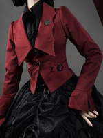 Gothique Lolita Manteaux Rouge À Lacets Printemps