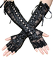Gothique Lolita Oversleeves Lace Up Dentelle Polyester Fibre Divers Noir Lolita Accessoires