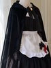 Gothique Lolita Poncho Noir Polyester Printemps Lolita Outwears
