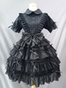 Gothique Lolita Robes Dentelle Arcs Noir