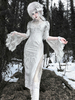 Gothique Lolita Robes Dentelle Imprimé Floral Classique