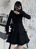 Gothique Lolita Robes Oeillets Noir