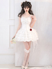 Gothique Lolita Robes Perles Arcs Noir Blanc Élastique Réglable