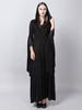 Gothique Punk Robes Femme à manches longues à capuche Maxi Costume noir Déguisements Halloween