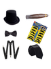 Grande tenue de Gatsby des années 1920 Accessoires Flapper Magician Déguisements Halloween