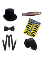 Grande tenue de Gatsby des années 1920 Accessoires Flapper Magician Déguisements Halloween