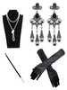 Great Gatsby Accessoires Flapper Femmes Perles Collier Tobacco Pipe Boucles D\