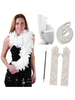 Great Gatsby Accessoires Rétro Flapper Bandeau Années 1920 Mode Plumes Perles Collier Tabac Pipe Gants Ensemble Déguisements Halloween