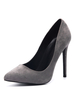 Gris Toe Pumps Pointu talon haut plus Chaussures Femme Taille