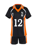 Haikyuu!! Karasuno lycée n ° 12 Tadashi Yamaguchi Cosplay Costume ensemble complet uniforme de léquipe de basket-ball