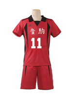 Haikyuu!! Nekoma lycée n ° 11 Lev Haiba Cosplay Costume ensemble complet uniforme de léquipe de basket-ball