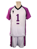 Haikyuu!! Shiratorizawa Academy n ° 1 Wakatoshi Ushijima Cosplay Costume ensemble complet uniforme de léquipe de basket-ball