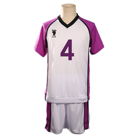 Haikyuu!! Shiratorizawa Academy n ° 4 Reon Ohira Cosplay Costume ensemble complet uniforme de léquipe de basket-ball