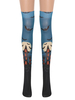 Halloween château fille saloon bas genou chaussettes hautes Halloween Cosplay Costume accessoires