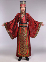 Halloween Costume chinois déguisement Han ancien empereur Costume hommes robe ensemble en 3 pièces