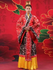 Halloween Costume Chinois Déguisement Robe Impériale Costume Ancien Impératrice Robe En Satin Rouge Ensemble En 3 Pièces