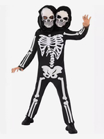 Halloween Costumes dHalloween Combinaison effrayante pour fille noire Costumes de vacances en polyester