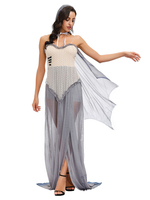 Halloween Costumes Les Noces Funèbres Robe Coiffure Set de Cosplay Déguisement Halloween