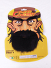 Halloween Cowboy Visage Barbe Noir Unisexe Barbe Vacances Costumes