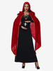 Halloween Ensemble de robe cape sexy rouge vampire pour costumes de vacances