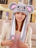 Halloween Hat Koala Moving Hat lapin oreille cosplay costume