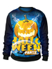 Halloween Hauts Femmes Et Hommes Bleu Unisexe Top Polyester Top Costumes De Vacances