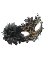 Halloween Party Mask Flower Feather Lace Tulle Masquerade Costume Accessories