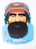 Halloween Pirates Barbe Black Autoadhésive Unisexe