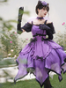 Halloween Robes gothiques Lolita avec nœuds et volants violet