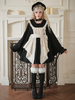 Halloween Robes gothiques Lolita en dentelle avec nœuds et blocs de couleurs