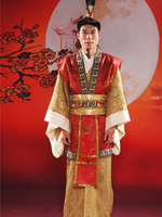 Han ancien empereur/prince/ministre Robe Costume Costume Déguisements Halloween Costume hommes chinois