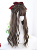 Harajuku Fashion Lolita Perruque Longue Résistant à la chaleur Café Brown Lolita Accessoires