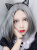 Harajuku Fashion Lolita Wig Gris Central Parting Lolita Cheveux Perruques Déguisements Halloween